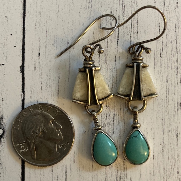 NEW Sterling Silver Turquoise Earrings